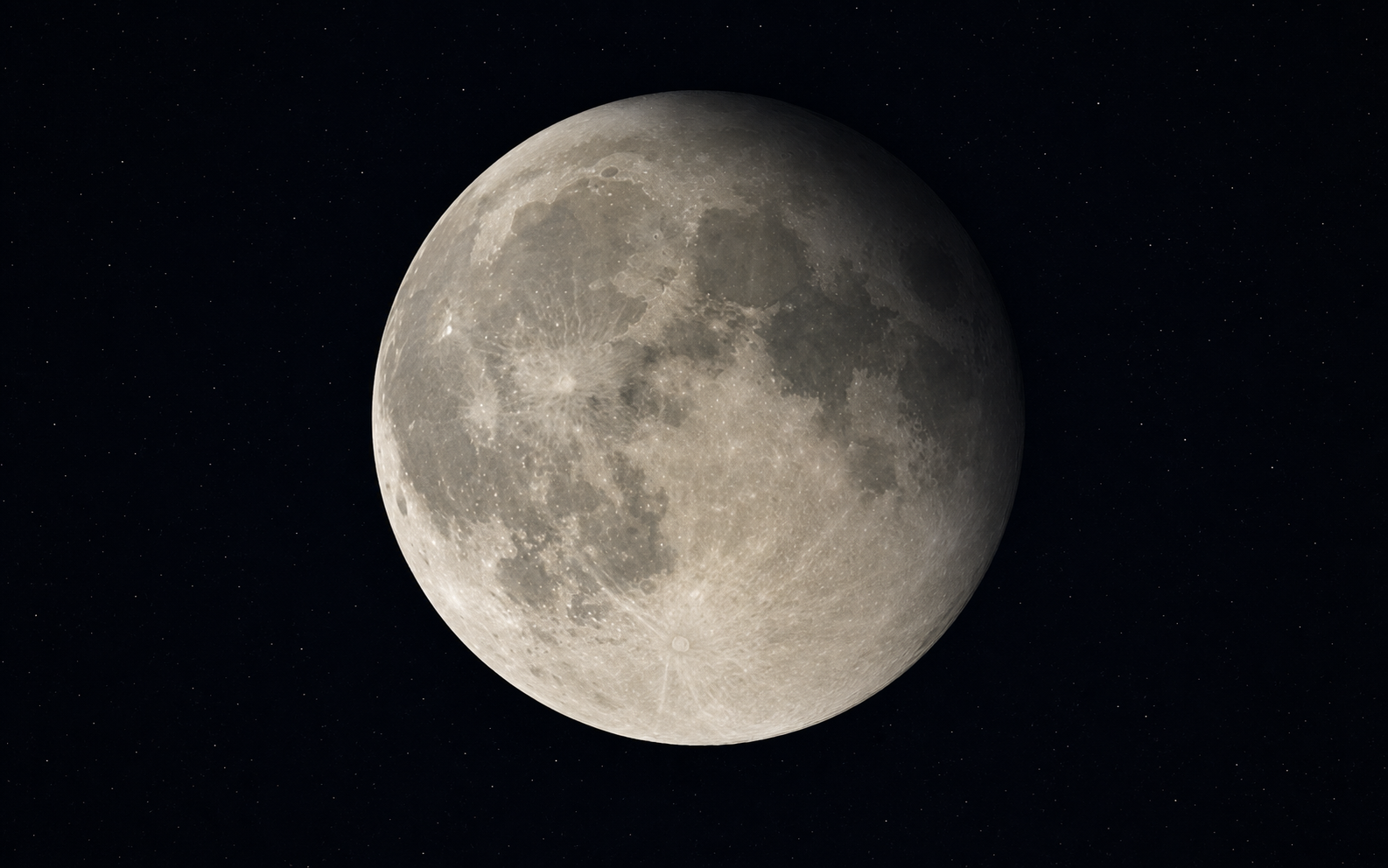 Eclipse lunar penumbral con sombra suave sobre la Luna